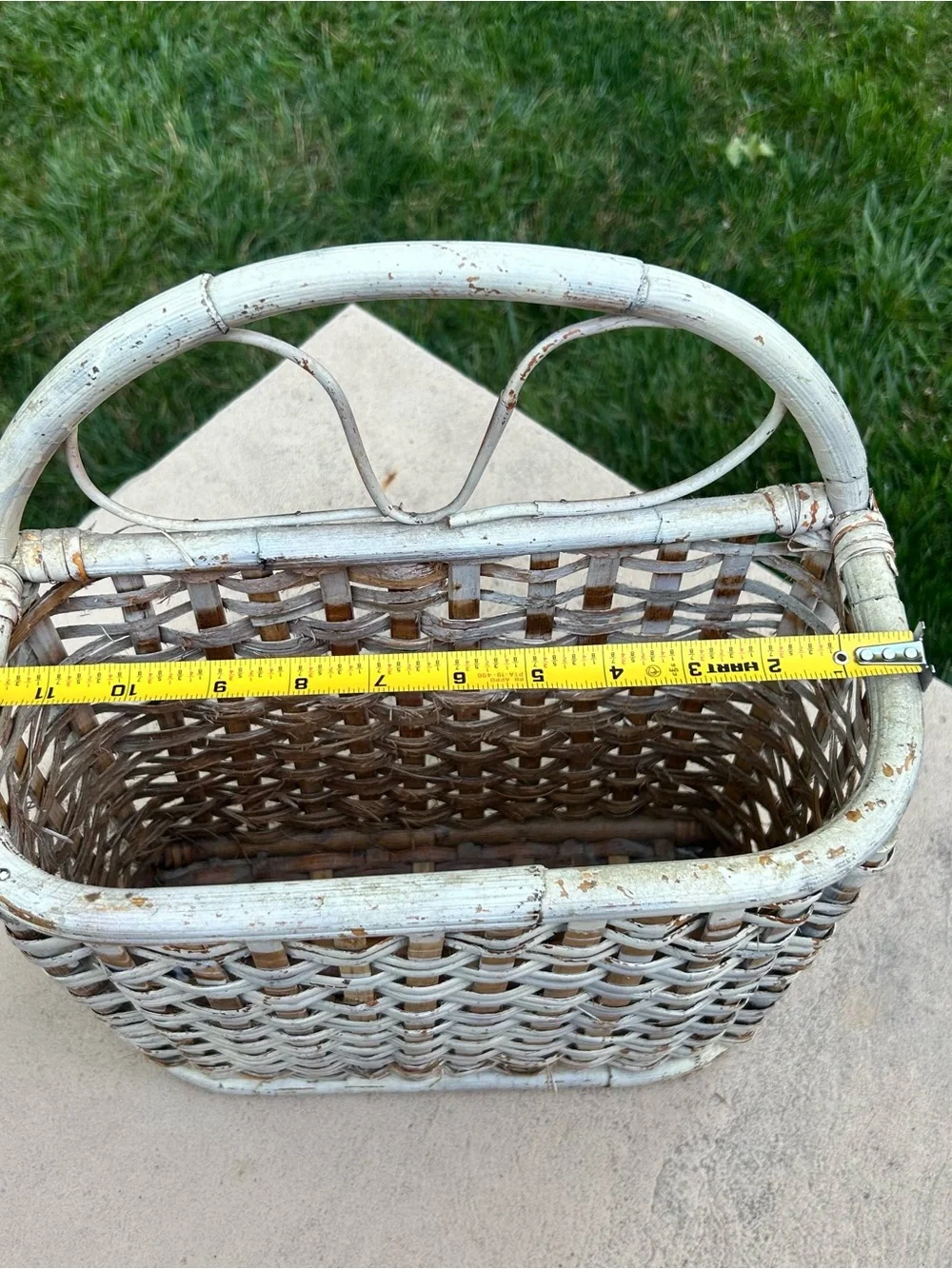 Vintage Woven Wicker Wall Basket